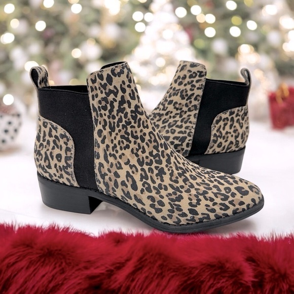 Dolce Vita Tristan Leopard Suede Boot woman’s size 7 M Chel boots - Picture 7 of 13